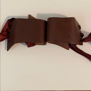 Sportmax leather cuff Braclet